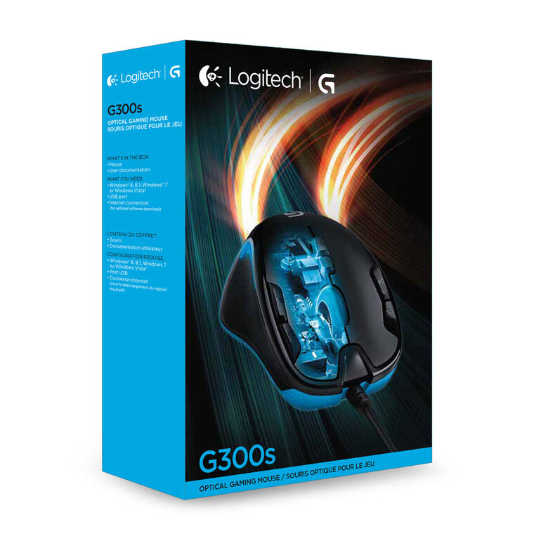 Logitech G G300s mouse Ambidestro USB tipo A Ottico 2500 DPI