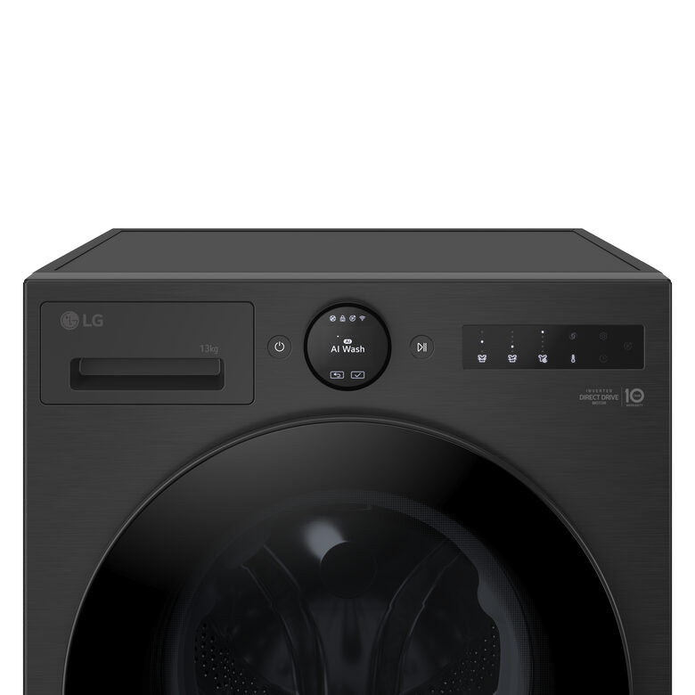 LG F4X7013TBB Serie X7 Lavatrice Smart A Libera Installazione 13 Kg, AI DD™, 1400 Giri, Display Easy Circle, Wi-Fi, AI Wash, Turbowash, Classe A-40%, Nero
