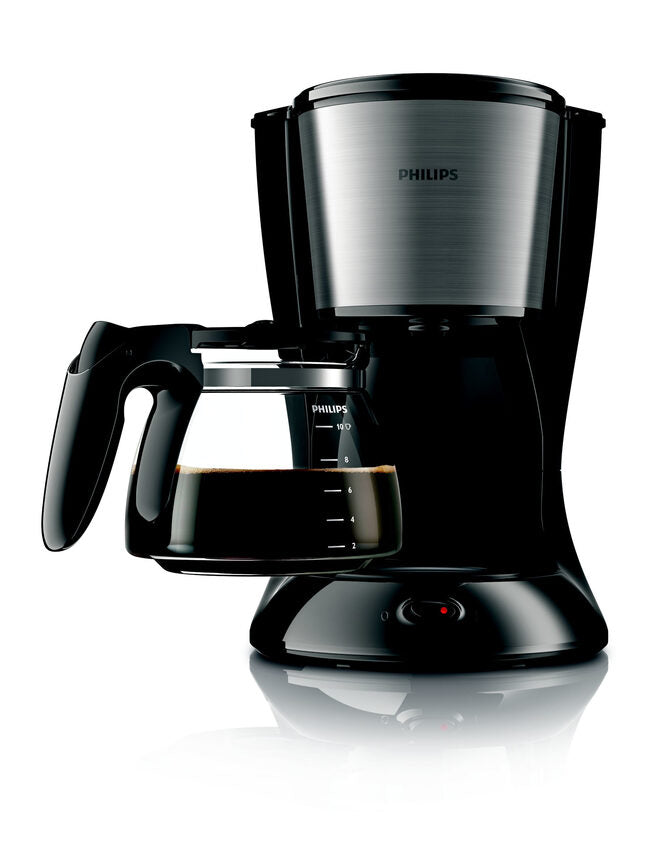 Philips Daily Collection Macchina per caffè nera /metallo con caraffa in vetro