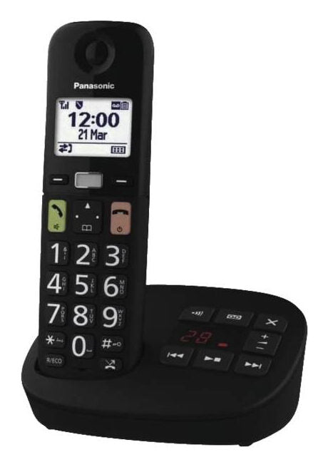 Panasonic KX-TGU130EXB telefono Telefono analogico/DECT Nero