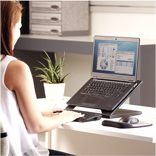 Fellowes Designer Suites Supporto per computer portatile Nero 43,2 cm (17")