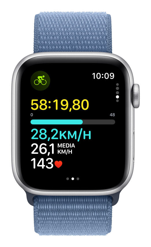 Apple Watch SE GPS Cassa 44mm in Alluminio con Cinturino Sport Loop Blu Inverno