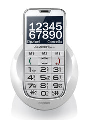 Brondi AMICO CI SENTO 5,84 cm (2.3") Bianco Telefono per anziani