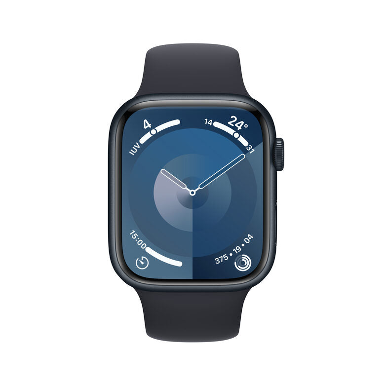 Apple Watch Series 9 GPS + Cellular Cassa 45mm in Alluminio Mezzanotte con Cinturino Sport Mezzanotte - M/L