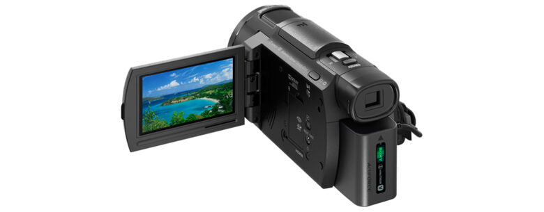 Sony FDR-AX33 Videocamera 4K Ultra HD con Sensore CMOS Exmor R, Ottica Grandangolare Zeiss da 29.8 mm, Zoom Ottico 10x, Stabilizzazione Integrata (BOSS), Nero