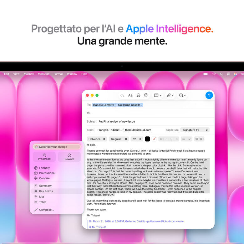 Apple MacBook Neo 13"A18 Pro chip 6‑core CPU 5‑core GPU 8GB 512GB SSD Touch ID - Rosa pastello