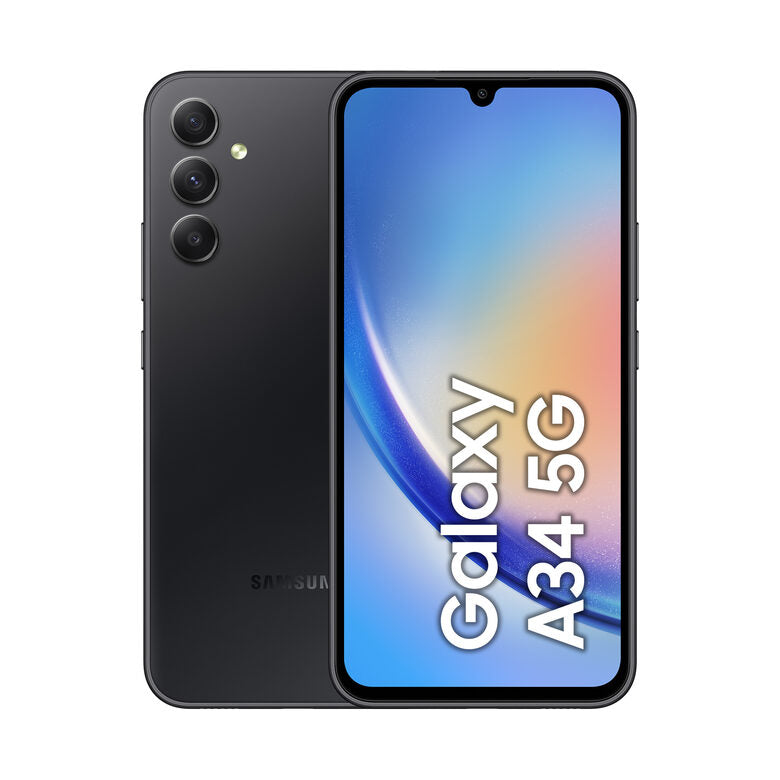 Samsung Galaxy A34 5G Display FHD+ Super AMOLED 6.6”, Android 13, 8GB RAM, 256GB, Doppia SIM, Batteria 5.000 mAh, Awesome Graphite