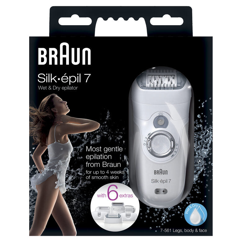 Braun Silk-épil 7 7-561 40 pinzette Bianco