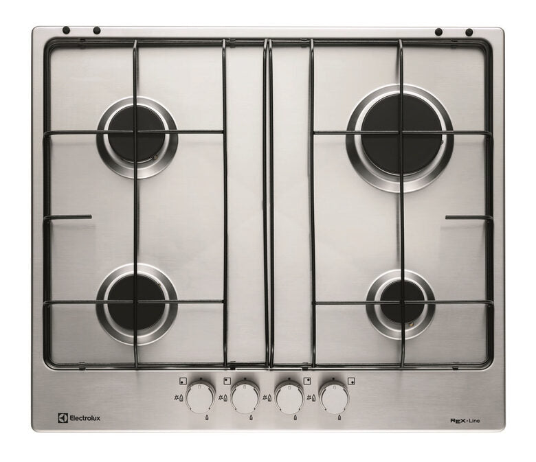 Electrolux RGG 6242 NVX Acciaio inossidabile Da incasso Gas 4 Fornello(i)