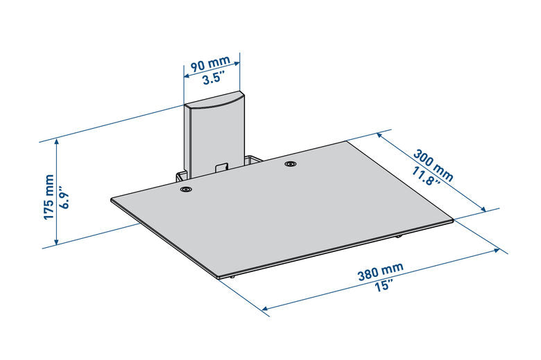 Meliconi SLIMSTYLE AV SHELF PLUS