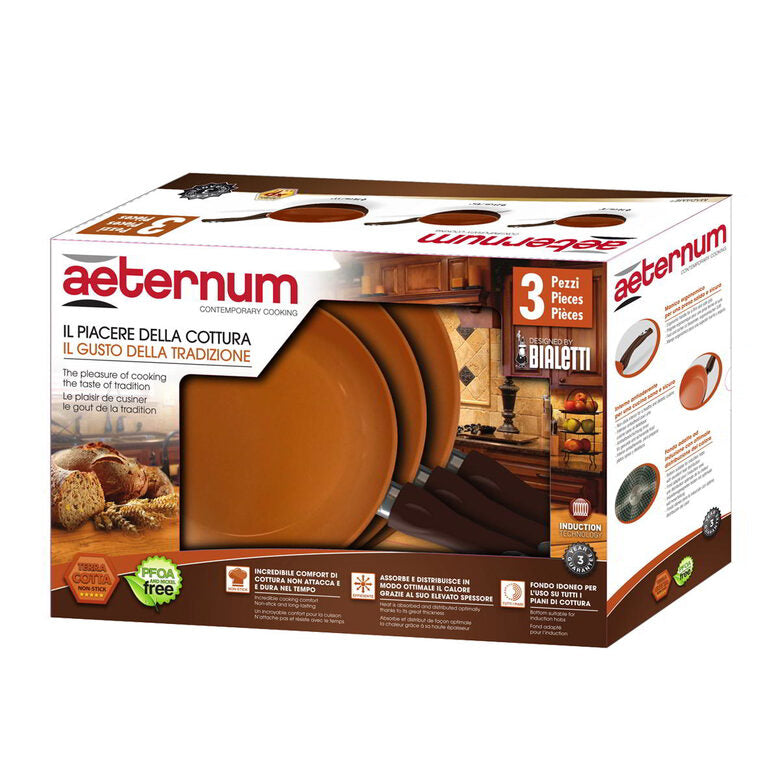 Bialetti Aeternum Terracotta set di pentole