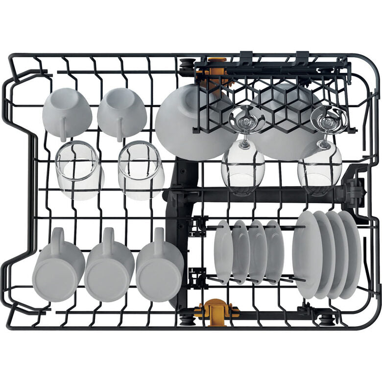 Whirlpool WH4FD11CS7A0X Lavastoviglie A Libera Installazione, Classe D, 11 Coperti, Terzo Cesto, 6° Senso, PowerCleanPro, Classe D, Inox
