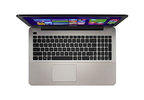 ASUS F555LD-XX114H notebook Computer portatile 39,6 cm (15.6") HD Intel® Core™ i7 di quarta generazione 4 GB DDR3L-SDRAM 500 GB HDD NVIDIA® GeForce® 820M Windows 8.1 Marrone, Argento