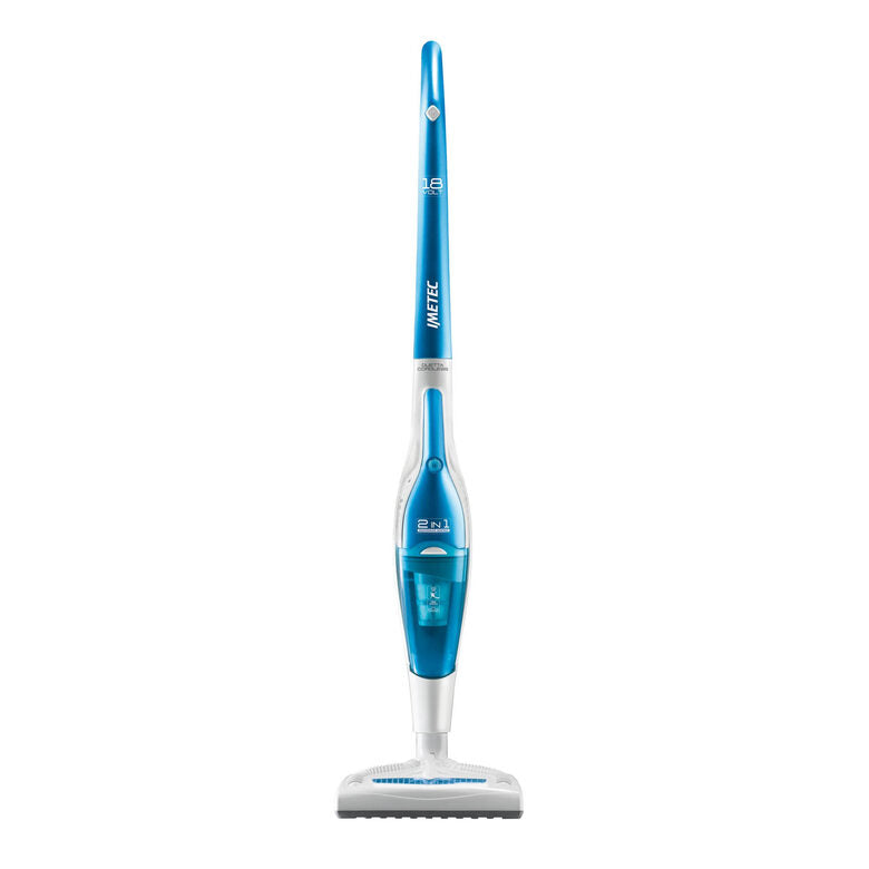 Imetec 8138 scopa elettrica Senza sacchetto 0,6 L Blu, Bianco