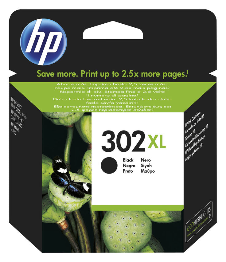 HP Cartuccia originale inchiostro nero ad alta capacità 302XL