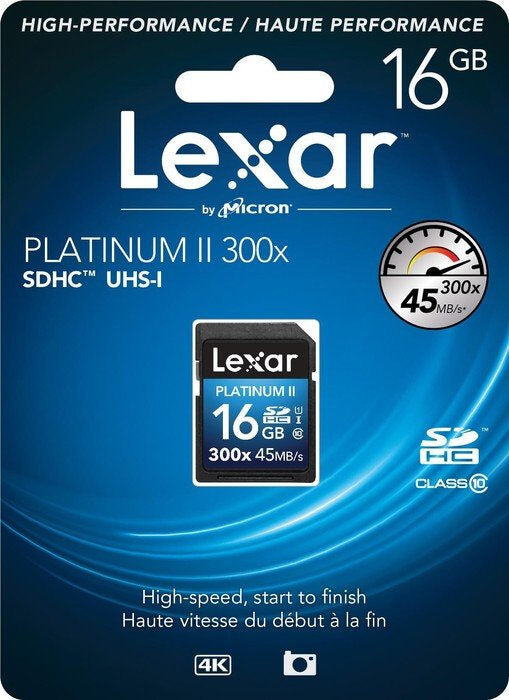 Lexar 16GB Platinum II SDHC UHS-I memoria flash Classe 10