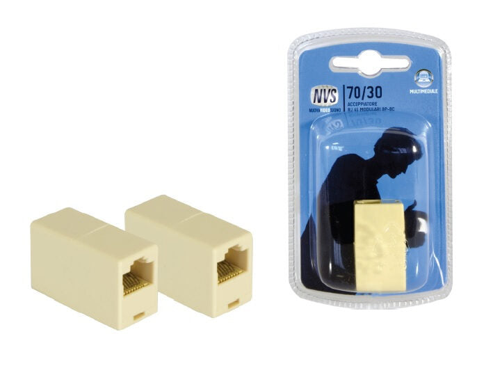 nuovaVideosuono 70/30 adattatore per inversione del genere dei cavi RJ45 Beige