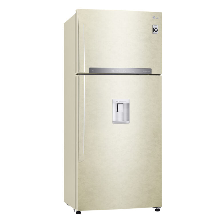 LG GTF744SEPED Frigorifero doppia porta, Classe E, 509L, Wi-Fi, Dispenser acqua, Sabbia