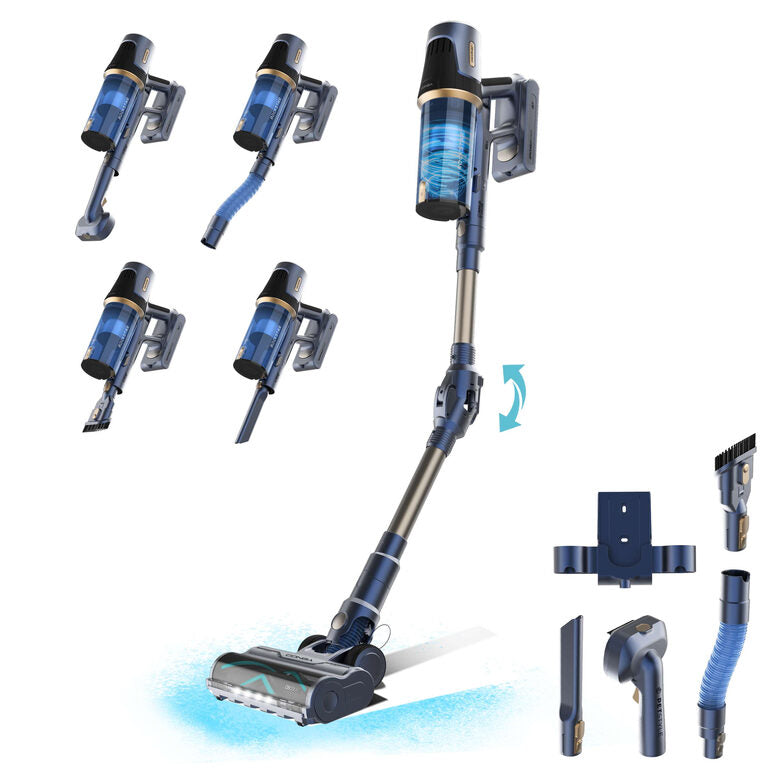 Cecotec Conga Rockstar RS70 Pet Flex aspirapolvere senza filo Blu Senza sacchetto