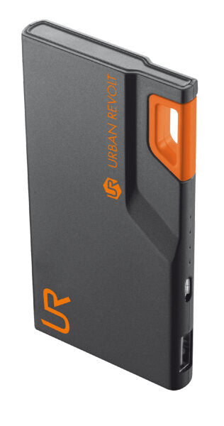Urban Revolt 3000T Thin batteria portatile 3000 mAh Nero, Arancione