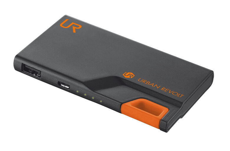 Urban Revolt 3000T Thin batteria portatile 3000 mAh Nero, Arancione