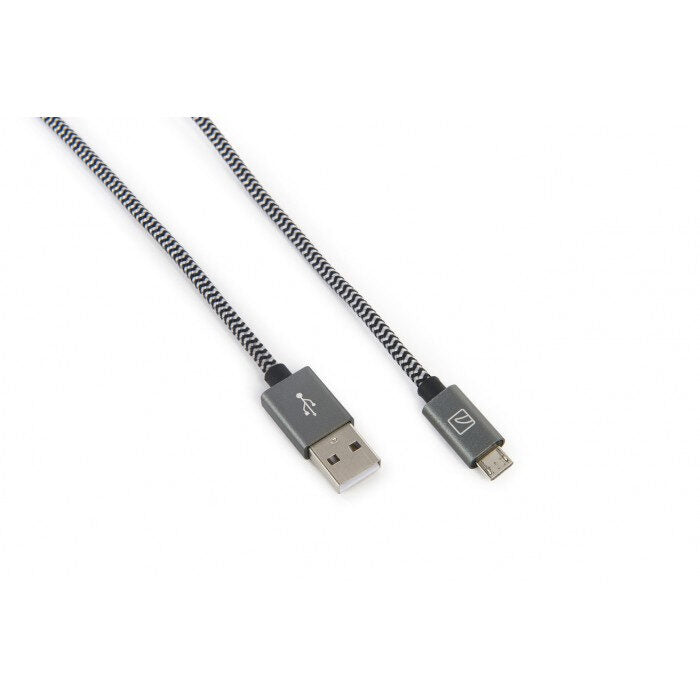 Tucano 2m USB 2.0 cavo USB USB A Micro-USB B Grigio