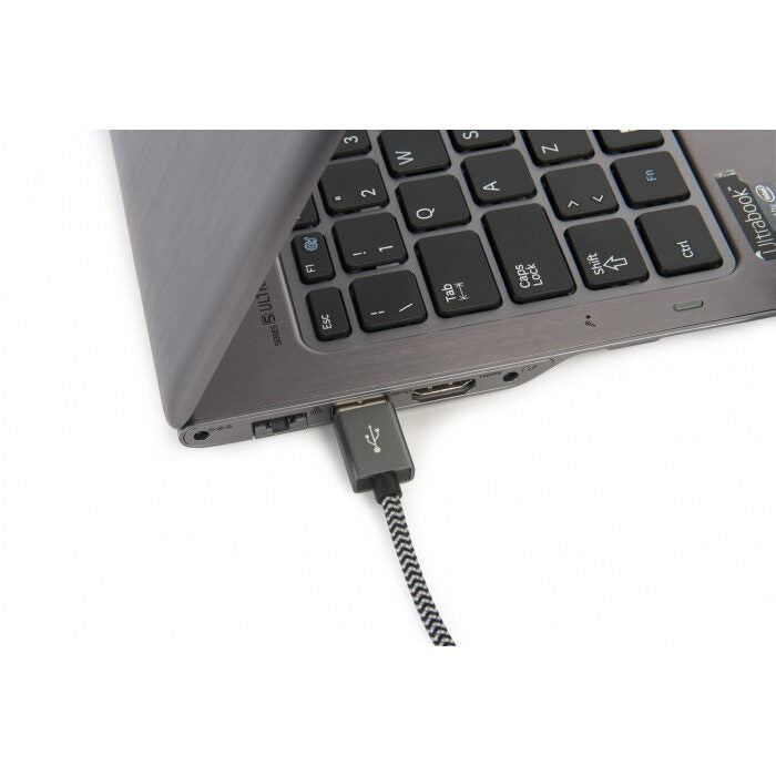 Tucano 2m USB 2.0 cavo USB USB A Micro-USB B Grigio