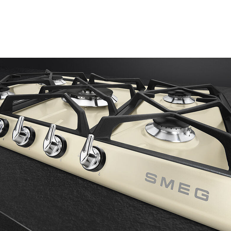 Smeg Victoria SR975PGH piano cottura Crema Da incasso 68.5 cm Gas 5 Fornello(i)