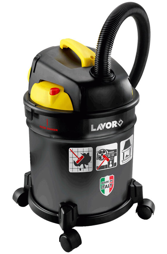 Lavorwash Freddy Bidone Aspiratutto Nero, Giallo