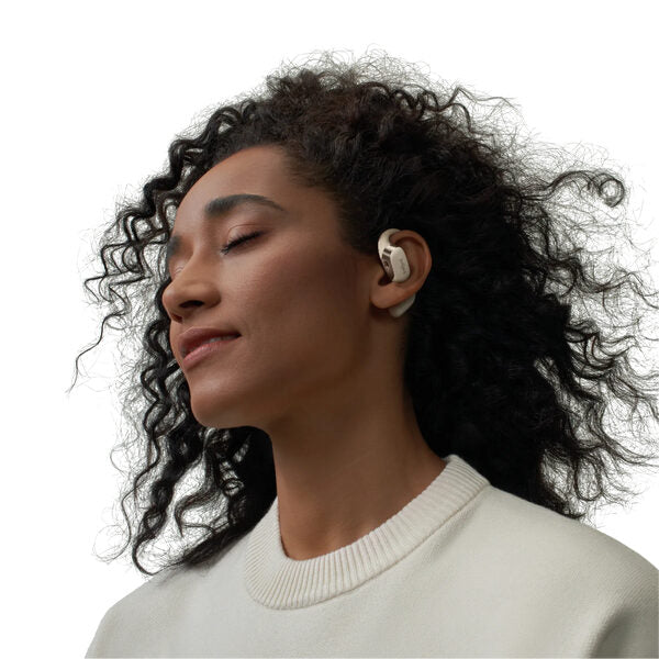 SHOKZ OpenFit Cuffie Wireless A clip Chiamate/Musica/Sport/Tutti i giorni Bluetooth Bianco