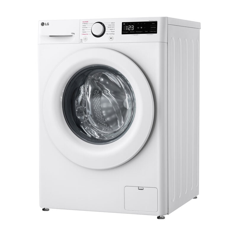 LG F4R3010NSWW Serie R3 Lavatrice A Libera Installazione 10 Kg, 1400 Giri, Lavaggio A Vapore, Allergy Care, Inverter Direct Drive, Classe A-10%, Bianco