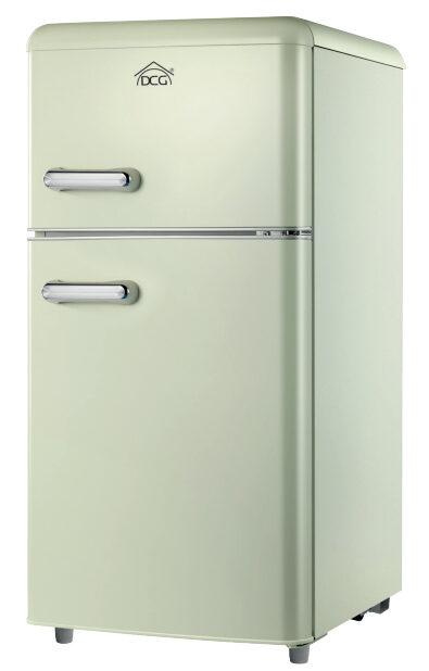 DCG Eltronic MF100CCDP Frigorifero Combinato A Libera Installazione, Autoscongelamento Defrost, Termostato Regolabile, Crema