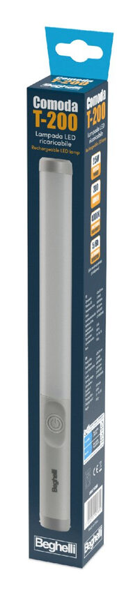 Beghelli 74306 lampada da tavolo LED Grigio