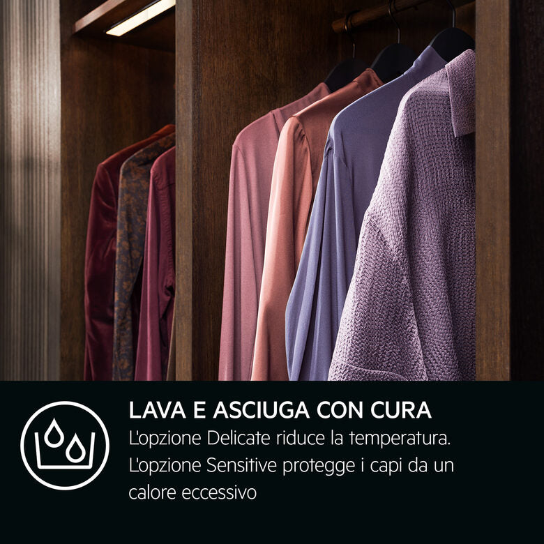 AEG TR7HE9C Serie 7000 Asciugatrice A Libera Installazione 9 Kg, Pompa Di Calore, Sensidry®, Mixdry, Precise Dry, Classe C, Bianco