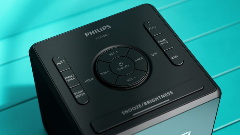 Philips TAR4600/10 sveglia Sveglia digitale Nero