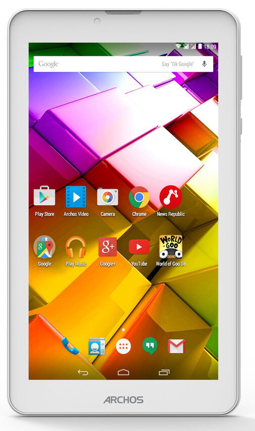 Archos Copper 70b 3G 4 GB 17,8 cm (7") Mediatek 0,5 GB Android Bianco
