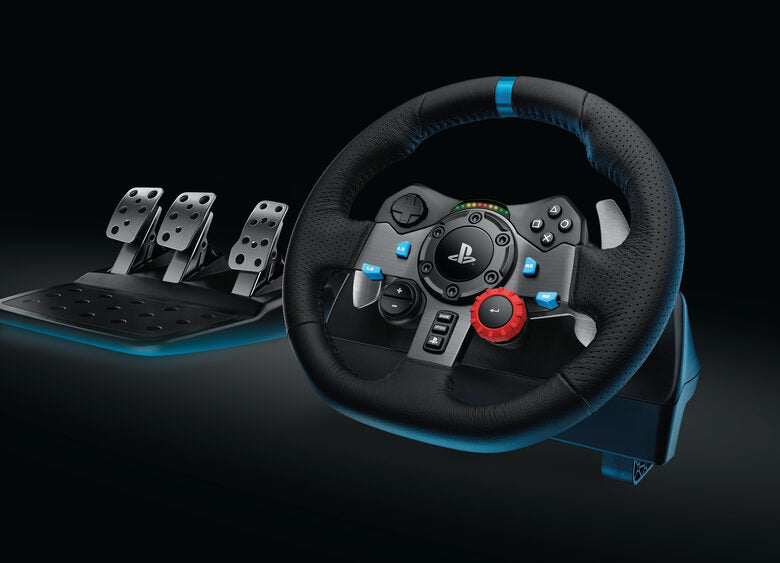Logitech G G29 Driving Force Nero USB 2.0 Sterzo + Pedali Analogico Playstation 3, PlayStation 4