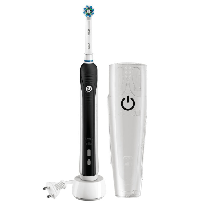 Oral-B PRO 750 CrossAction Adulto Spazzolino rotante-oscillante Nero