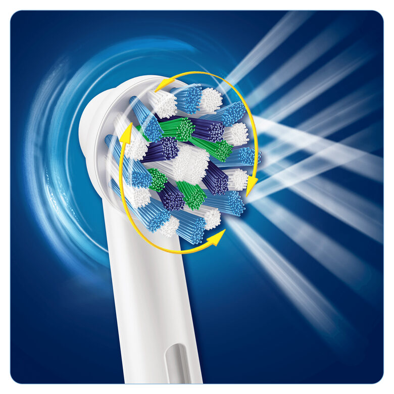Oral-B PRO 750 CrossAction Adulto Spazzolino rotante-oscillante Nero