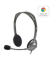 Logitech H111 Stereo Headset Auricolare Cablato A Padiglione Ufficio Grigio