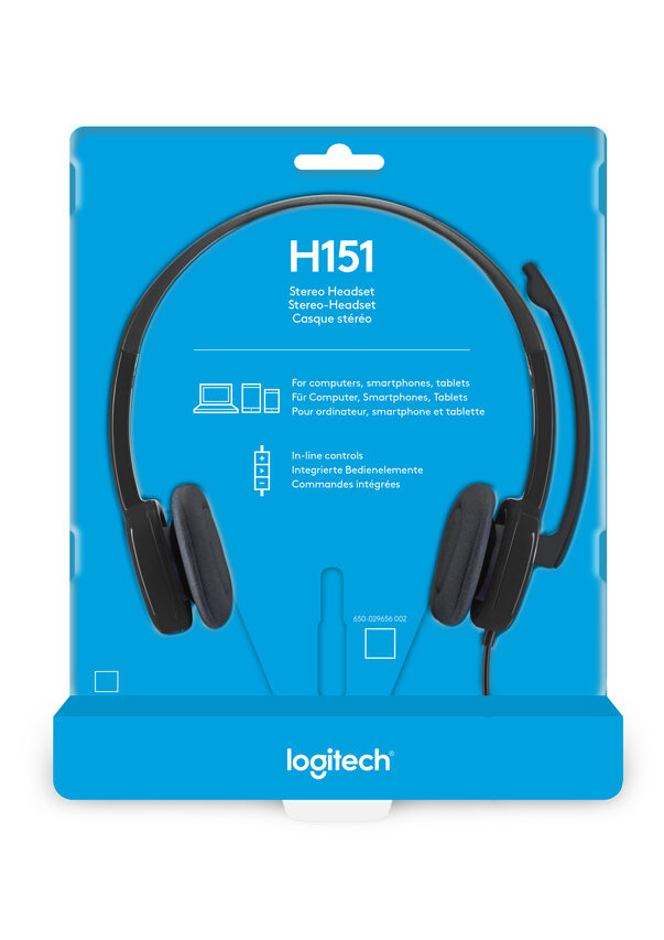 Logitech H151 Auricolare Cablato A Padiglione Ufficio Nero