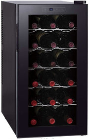 Melchioni Vermentino 18 Cantinetta termoelettrica Libera installazione Nero 18 bottiglia/bottiglie