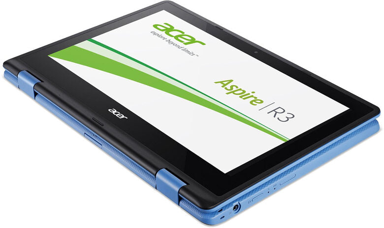 Acer Aspire R 11 R3-131T-C2CB Ibrido (2 in 1) 29,5 cm (11.6") Touch screen Intel® Celeron® 2 GB DDR3L-SDRAM 32 GB Flash Windows 8.1 Nero, Blu