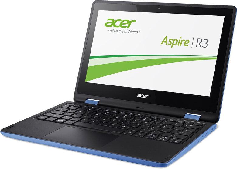 Acer Aspire R 11 R3-131T-C2CB Ibrido (2 in 1) 29,5 cm (11.6") Touch screen Intel® Celeron® 2 GB DDR3L-SDRAM 32 GB Flash Windows 8.1 Nero, Blu