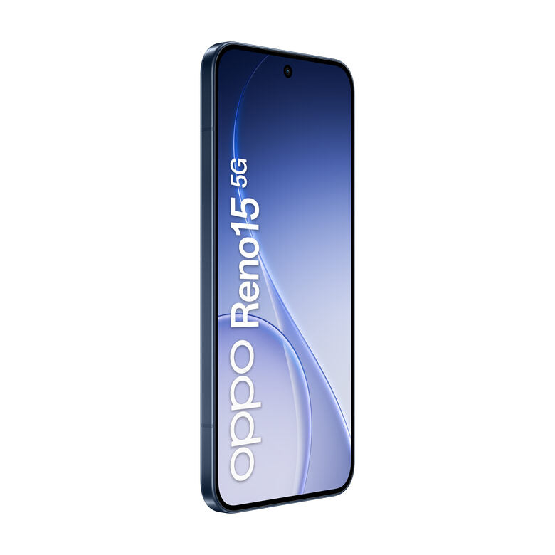 OPPO Reno15 5G AI Smartphone, Tripla fotocamera 50+50+8MP, Selfie 50MP, Display 6.59” 120HZ AMOLED FHD+, 6500mAh, RAM 8GB(Esp2GB/4GB/8GB)+ROM 512GB [Versione Italia], Twilight Black
