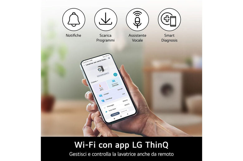 LG RNX5009TWBB Serie X5 Asciugatrice Libera Installazione 9 Kg, Pompa Di Calore Dual Inverter, Turbo Dry, AI Dry, Wi-Fi, Allergy Care, Classe B, Bianco