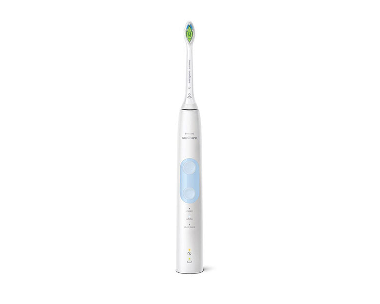 Philips Sonicare ProtectiveClean 5100 Spazzolino Elettrico Sonico Bianco, con custodia da viaggio HX6859/29
