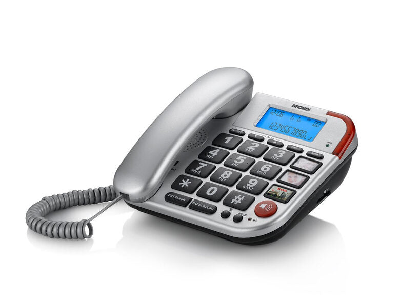 Brondi Bravo 50 Telefono analogico Identificatore di chiamata Argento