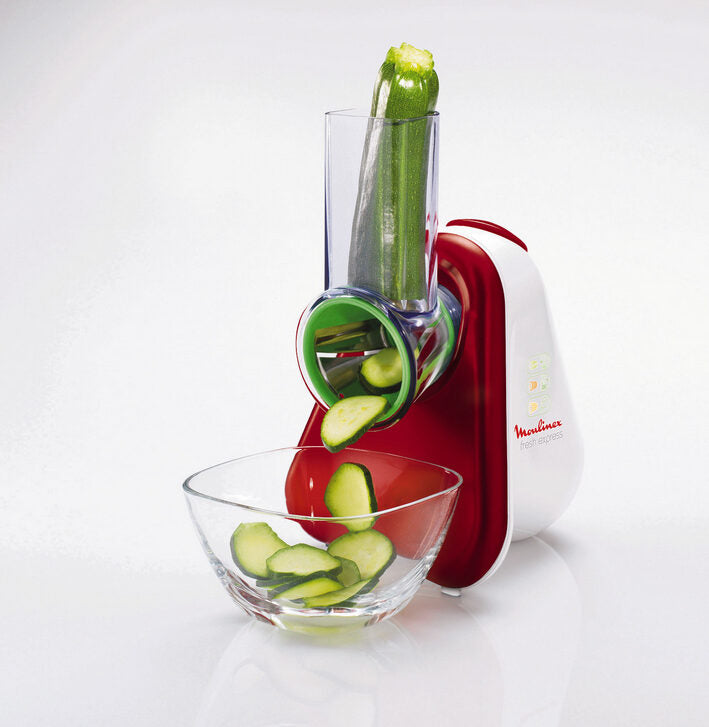 Moulinex Fresh Express + grattugia elettrica Rosso, Bianco