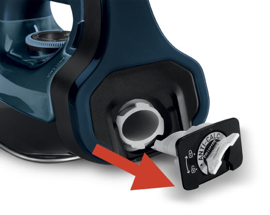 Rowenta Everlast Anticalc DW7110 Ferro da stiro a secco e a vapore 2700 W Nero, Blu